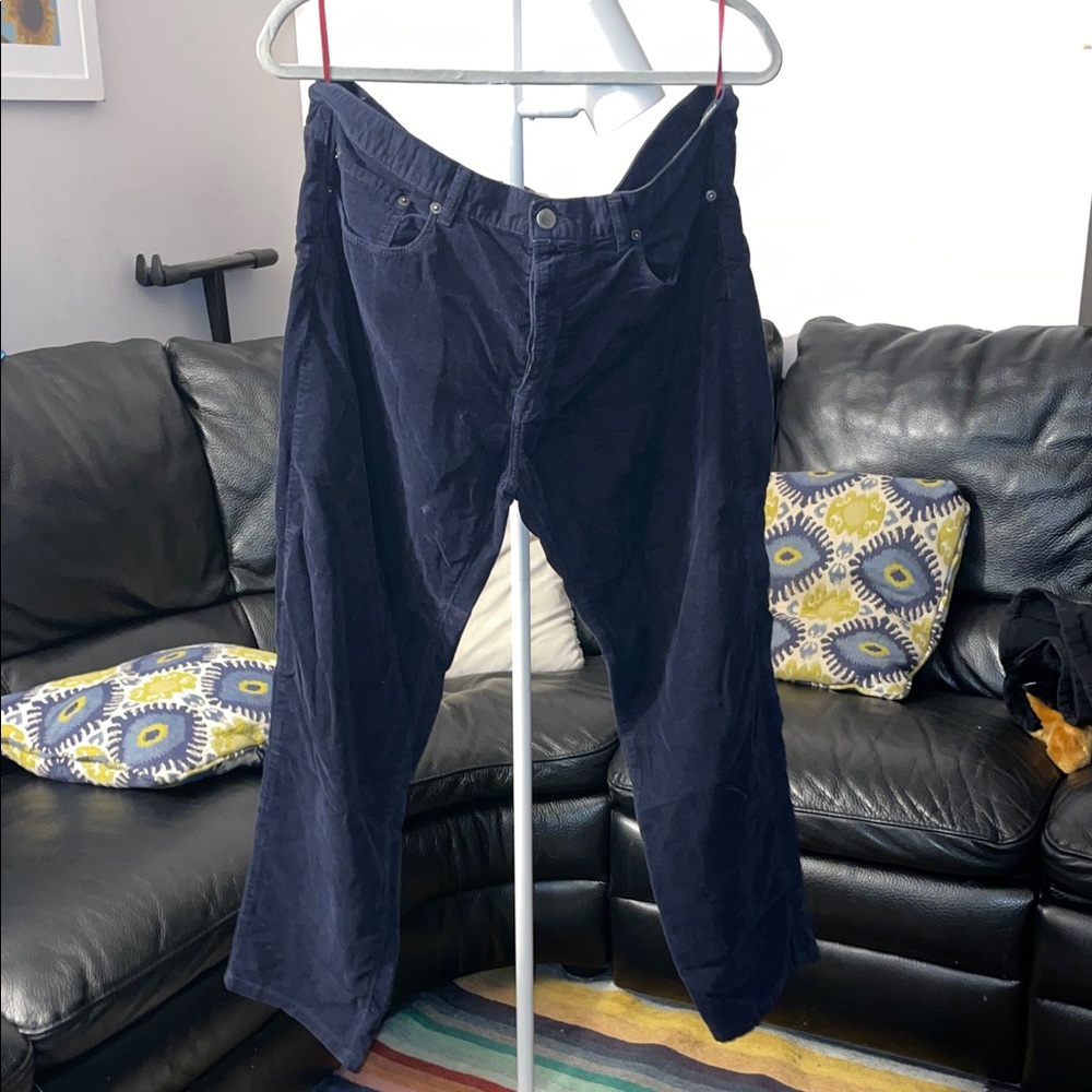 Massimo Alba Deep Blue Corduroy Pants